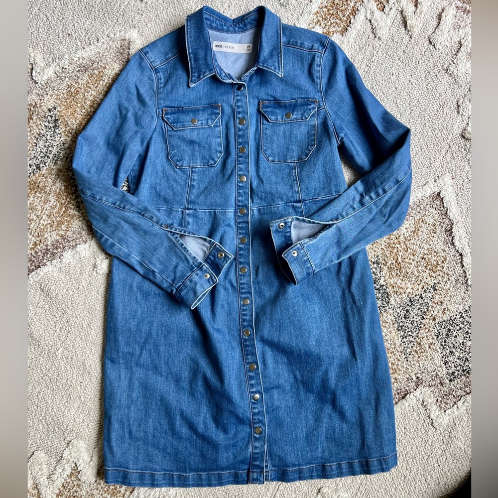 ASOS denim maternity dresss